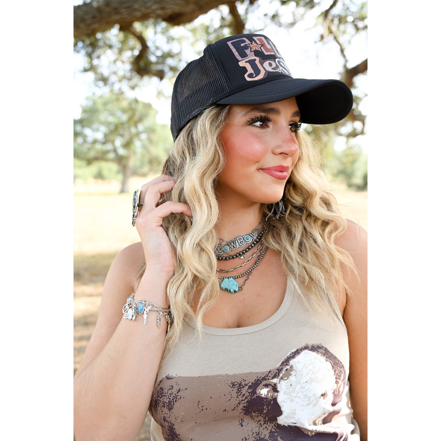 Follow Jesus Trucker Hat
