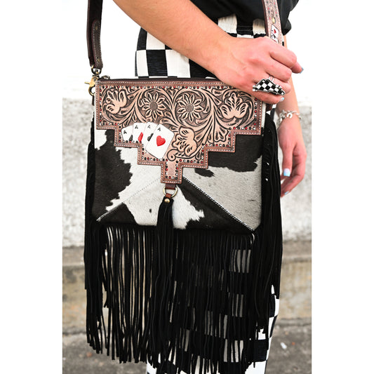 Ace cowhide purse