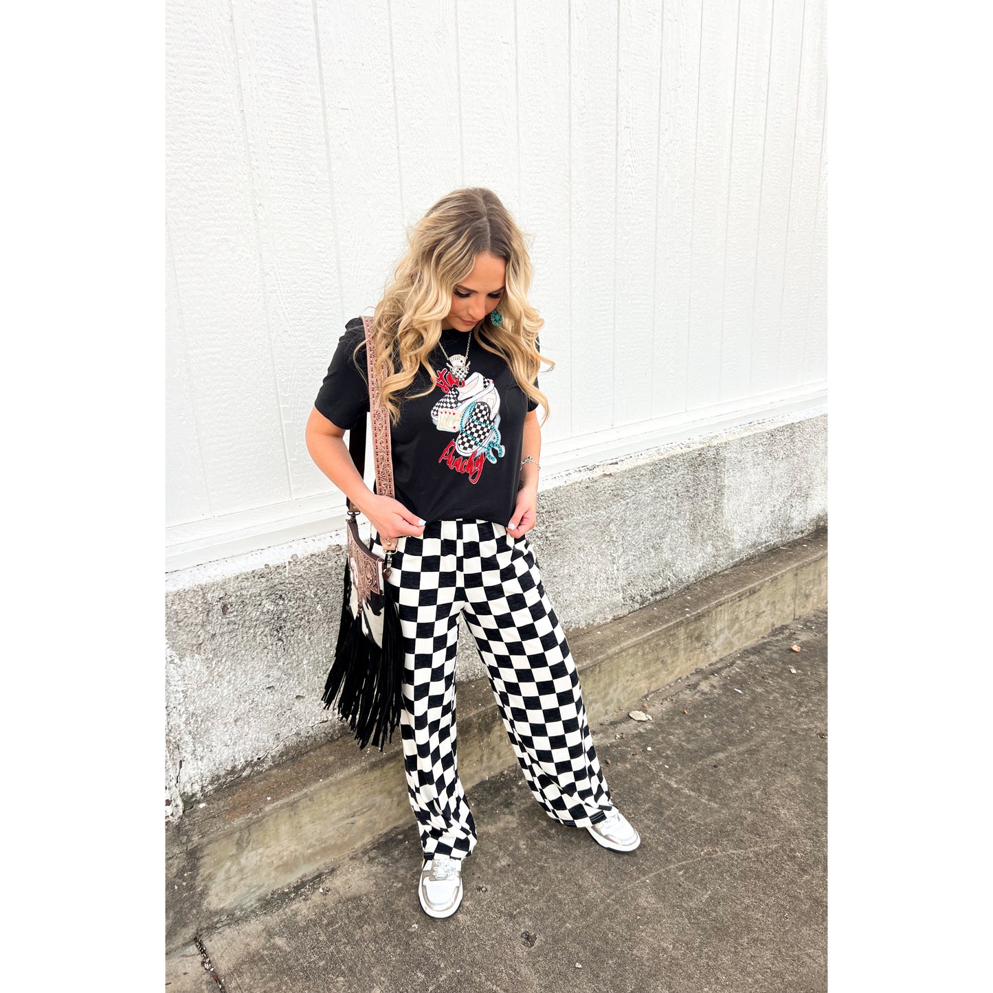 checkered lounge pants