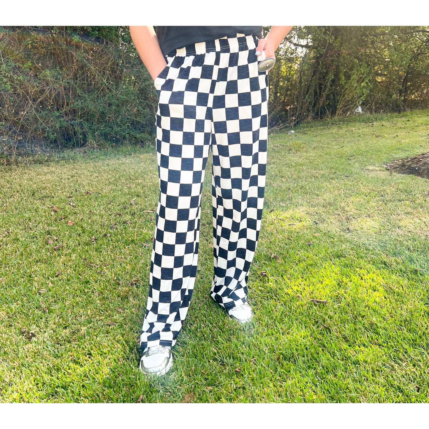 checkered lounge pants