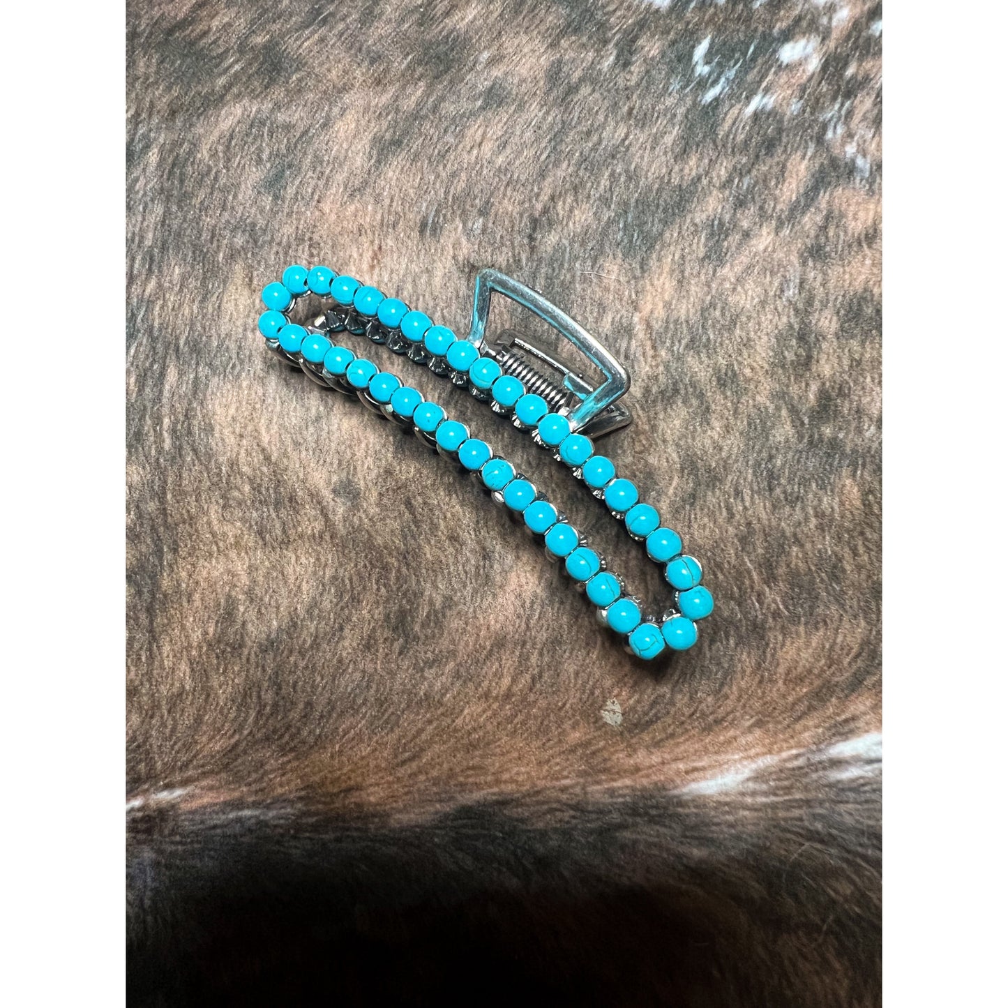 turquoise clawclip